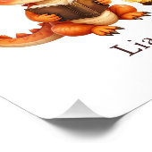 Personalized Dragon Art Print Custom Nursery Kids  Foto Afdruk (Hoek)