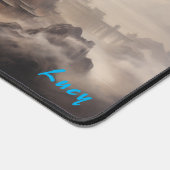 Personalized Dragon over Chinese City Desk Mat (Hoek)