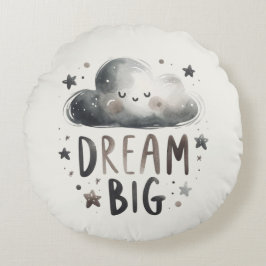 Personalized Dream Big - Custom Name & Birth Stats Rond Kussen