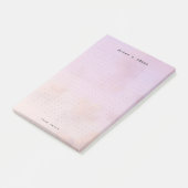 Personalized dreamy clouds, pastel aesthetic Grid Post-it® Notes (Schuin)