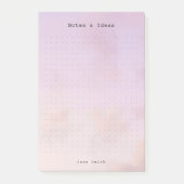 Personalized dreamy clouds, pastel aesthetic Grid Post-it® Notes (Voorkant)