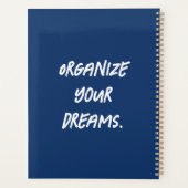 Personalized Dreamy Moon Cat Starry Night Planner (Achterkant)