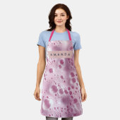 Personalized Dreamy Pastel Pink Bubble  Schort (Gedragen)