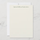 Personalized Duck Birthday Invitation Kaart (Achterkant)