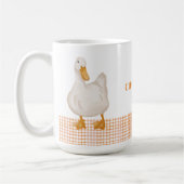 Personalized Duck – Cute Farm Animal Design Koffiemok (Links)