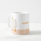 Personalized Duck Mug – Cute Farm Animal Design wi Koffiemok (Voorkant links)