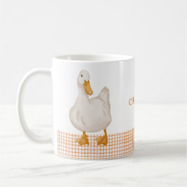 Personalized Duck Mug – Cute Farm Animal Design wi Koffiemok