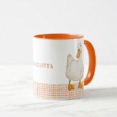 Personalized Duck Mug – Cute Farm Animal Design wi Mok (Voorkant rechts)