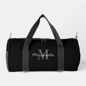 Personalized duffle bag with elegant monogram plunjezak (Achterkant)