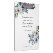 Personalized Easter Bible Verse Floral Christian Klembord (Rechts)