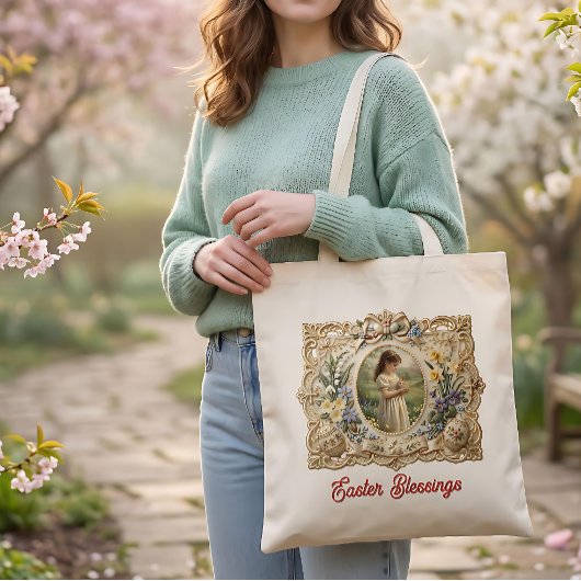 Personalized Easter Blessings Tote Bag
