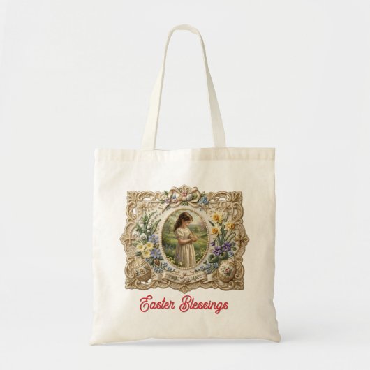 Personalized Easter Blessings Tote Bag (Voorkant)