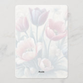 Personalized Easter Blessings Tulips Floral Card Feestdagenkaart (Achterkant)