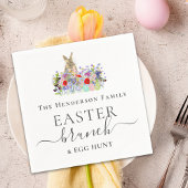 Personalized Easter Brunch and Egg Hunt Bunny Servet