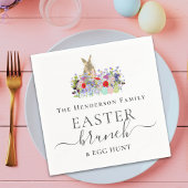 Personalized Easter Brunch and Egg Hunt Bunny Servet
