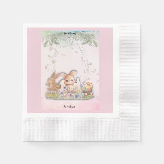 Personalized Easter Brunch  Paper Napkins Servet (Voorkant)