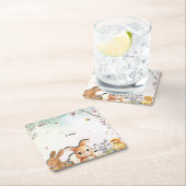 Personalized Easter Brunch Paper Square Coaster Kartonnen Onderzetters (Insitu)