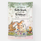 Personalized Easter Brunch Party Banner (Verticaal)