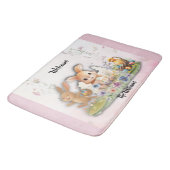 Personalized Easter Bunny Bath Mat (Gekanteld)
