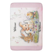 Personalized Easter Bunny Bath Mat (Voorkant Verticaal)