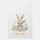 Personalized Easter Bunny Kitchen Towel  Theedoek (Verticaal)