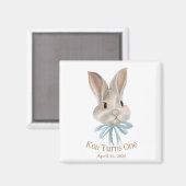 Personalized Easter Bunny Magnet Favour (Voorkant / Achterkant)