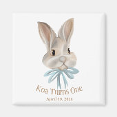 Personalized Easter Bunny Magnet Favour (Voorkant)