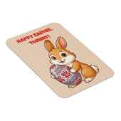 Personalized Easter Bunny Magnet | Vinyl Glossy Magneet (Rechterzijde)