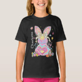 Personalized Easter Bunny Name T-shirt (Voorkant)