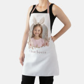 Personalized Easter Bunny Photo Apron for Kids Schort (Insitu)