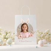 Personalized Easter Bunny Photo Gift Bag Medium Cadeauzakje