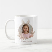 Personalized Easter Bunny Photo Mug for Girls Koffiemok (Links)