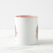 Personalized Easter Bunny Photo Pink Accent Mug Mok (Midden)