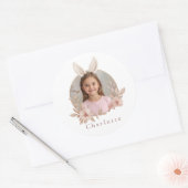 Personalized Easter Bunny Photo Stickers for Kids (Envelop)
