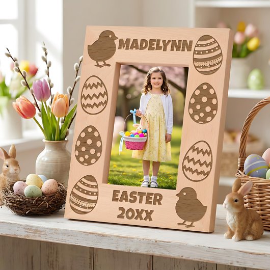 Personalized Easter Eggs & Baby Chicks Gegraveerde Lijstjes