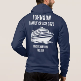 Personalized Editable Text Cruise Holiday Merch Hoodie