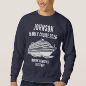 Personalized Editable Text Cruise Holiday Merch Trui (Voorkant)