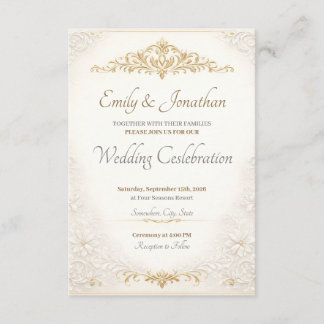 Personalized Editable Wedding Enclosure Cards Informatiekaartje