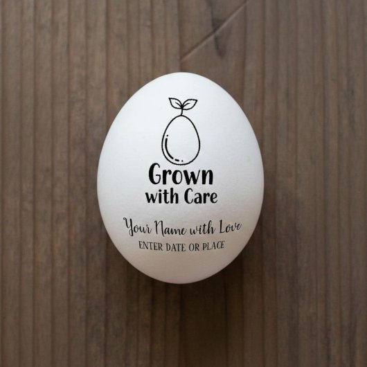 Personalized Egg Stamp – Custom Chicken Egg Stamp  Rubberstempel