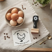 Personalized Egg Stamp – Custom Chicken Egg Stamp  Rubberstempel