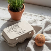 Personalized egg stamp, personalized fresh egg rubberstempel