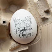  Personalized egg stamp, personalized fresh egg  Rubberstempel