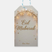 Personalized Eid Mubarak  Cadeaulabel (Voorkant)