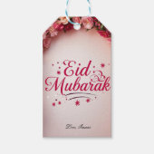 Personalized Eid Mubarak Cadeaulabel (Voorkant)