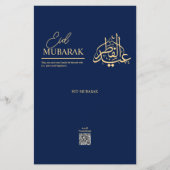 Personalized Eid Mubarak Chocolate Bar Wrapper  Flyer (Voorkant)