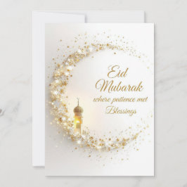 Personalized Eid Mubarak Greeting card Kaart