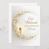Personalized Eid Mubarak Greeting card Kaart (Voorkant / Achterkant)