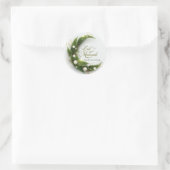 Personalized Eid Mubarak Muslim modern Classic  Ronde Sticker (Tas)