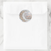 Personalized Eid Mubarak Muslim modern  Ronde Sticker (Tas)