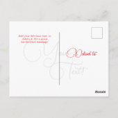 Personalized Elagant Script 6 photos Universal Briefkaart (Achterkant)